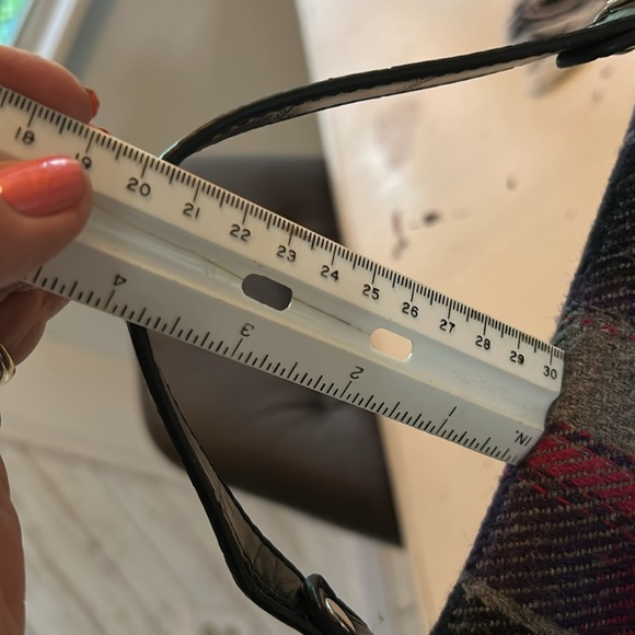 Relic purple multi plaid fabric/faux leather satchel/shoulder bag, silver accent - Picture 5 of 9